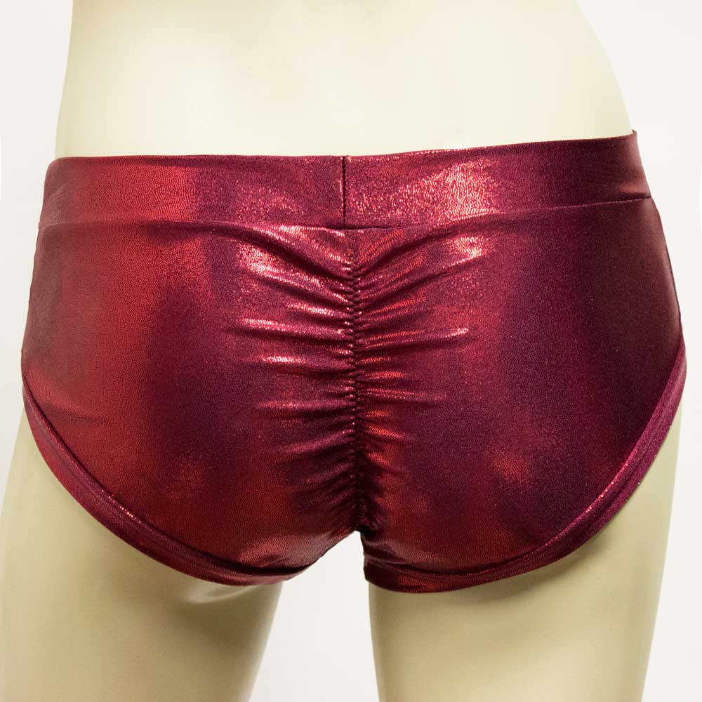 Burgundy cheap booty shorts