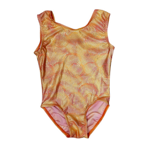 Leotard in Orange Circle