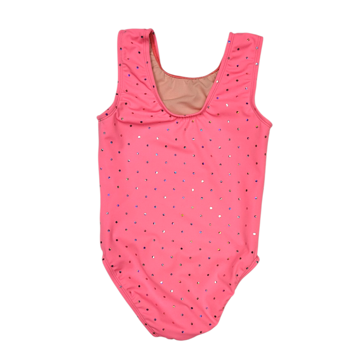 Leotard in Coral Dot