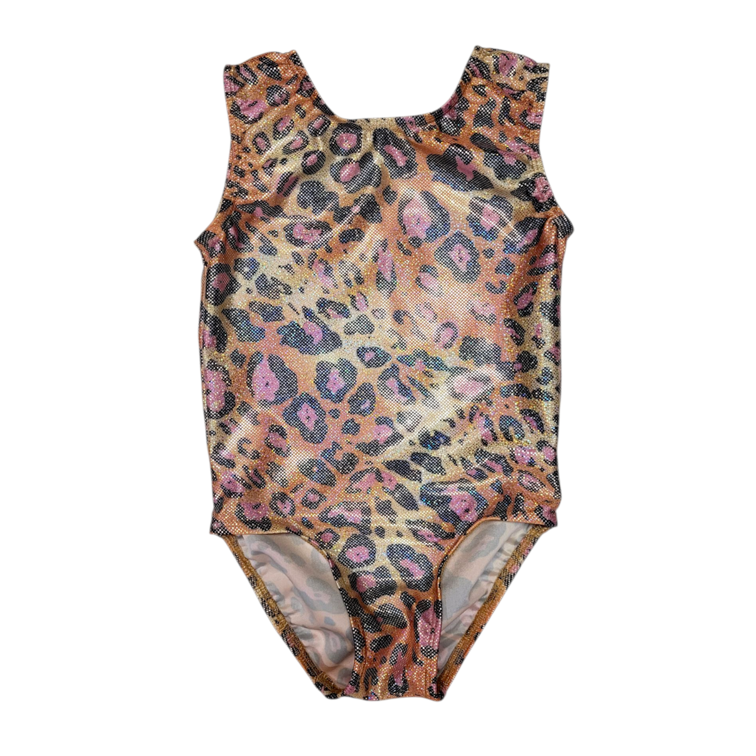 Leotard in Shimmer Leopard