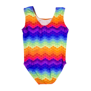 Leotard in Rainbow Scale