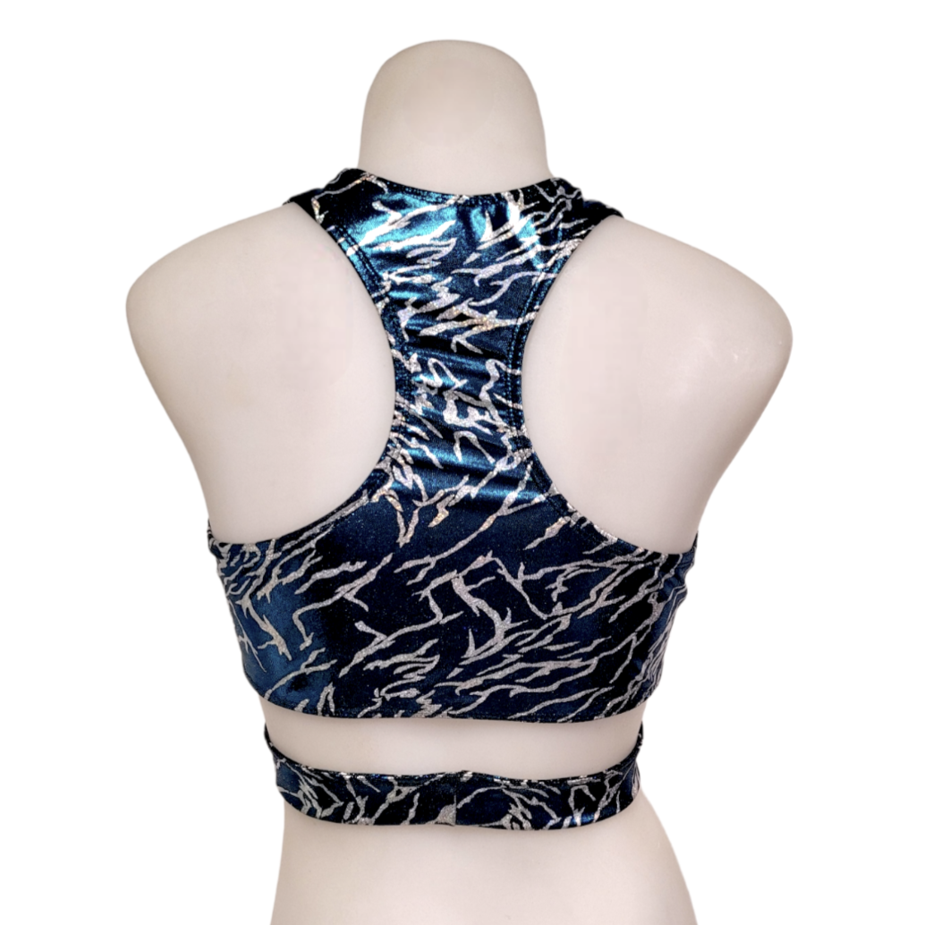 Hailie Top in Turquoise Lightning