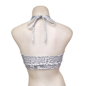 Halter Top in Light Blue Swirl