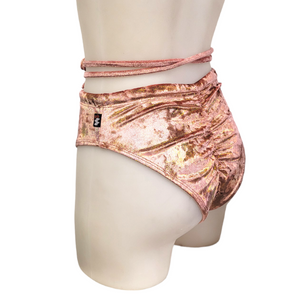 Layla Short in Rose Gold Velvet