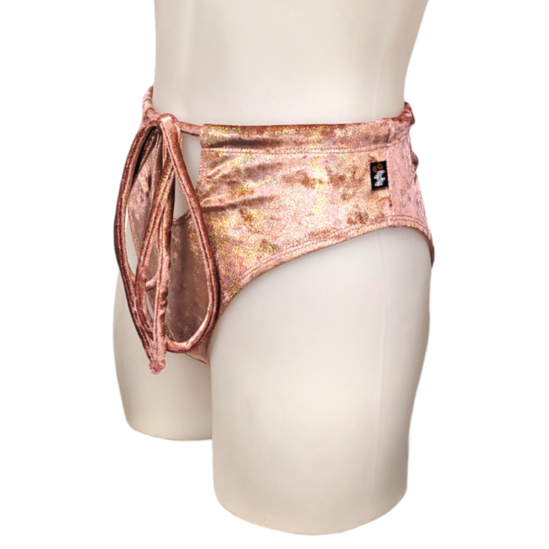 Layla Short in Rose Gold Velvet
