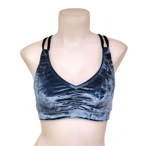 Monique Top in Storm Crushed Velvet