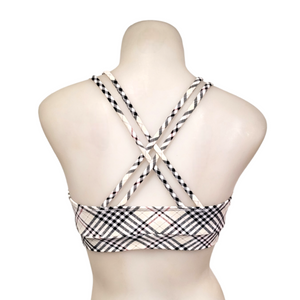 Monique Top in White Plaid
