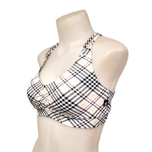 Monique Top in White Plaid