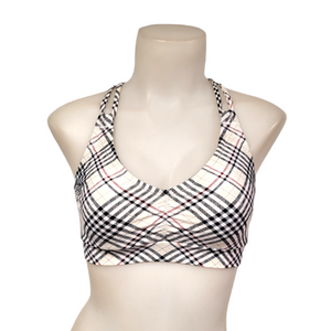 Monique Top in White Plaid