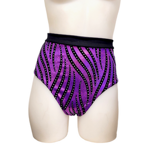 Sky High Sexy Short in Purple Velvet Swirl