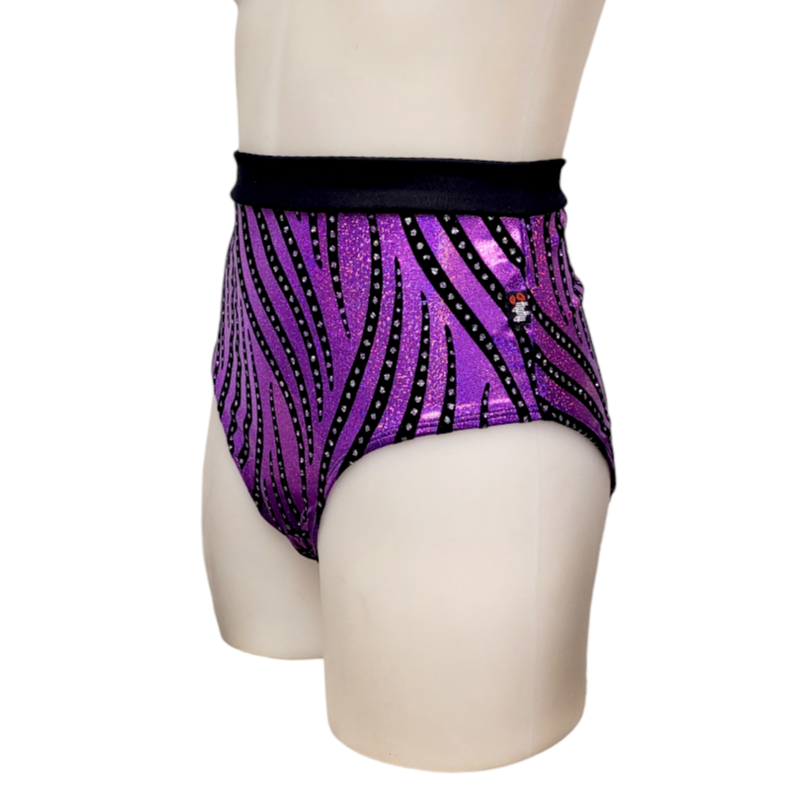 Sky High Sexy Short in Purple Velvet Swirl