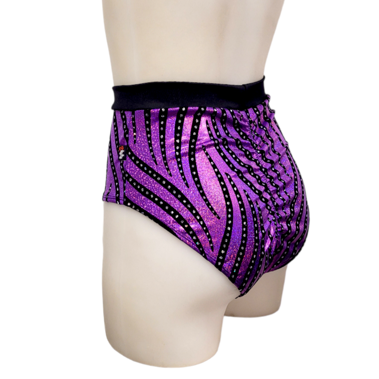 Sky High Sexy Short in Purple Velvet Swirl