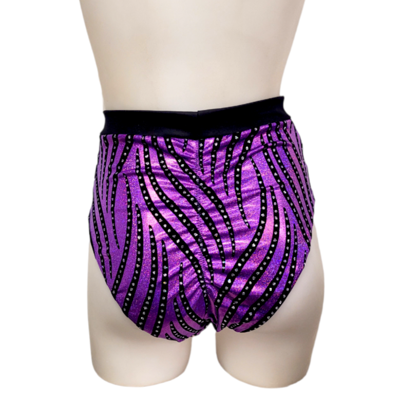 Sky High Sexy Short in Purple Velvet Swirl