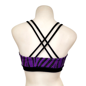 Monique Top in Purple Velvet Swirl