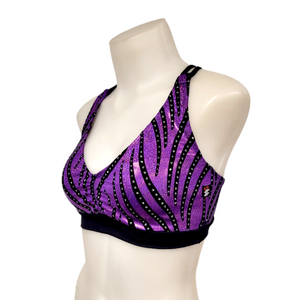 Monique Top in Purple Velvet Swirl