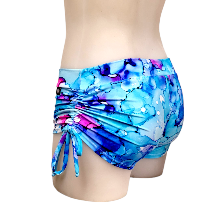 Side Tie/Scrunch Short in Bubbles
