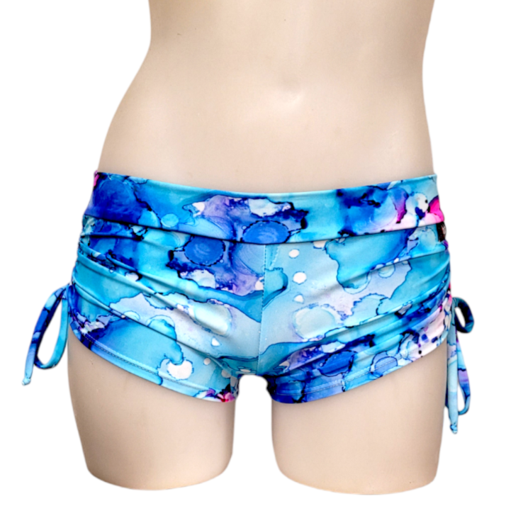 Side Tie/Scrunch Short in Bubbles