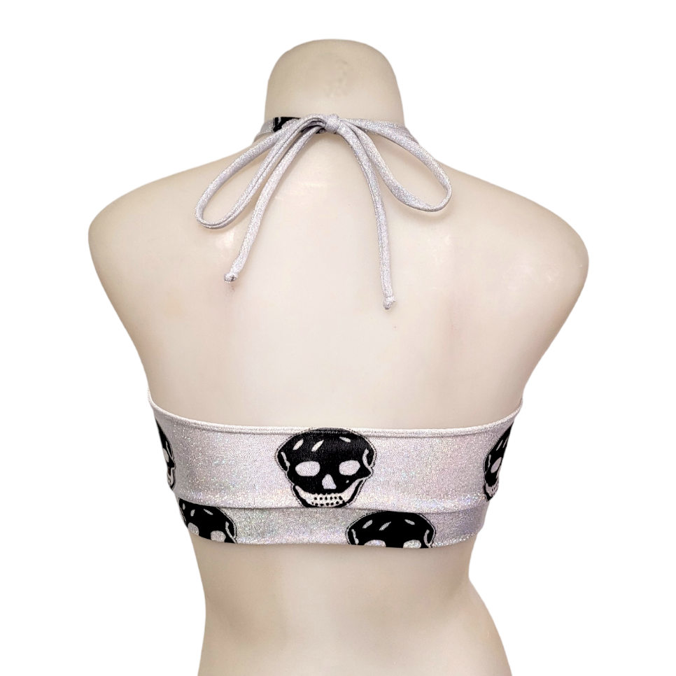 Halter Top in Disco Skull