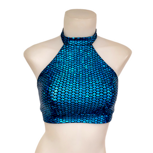 Halter Top in Turquoise Mermaid