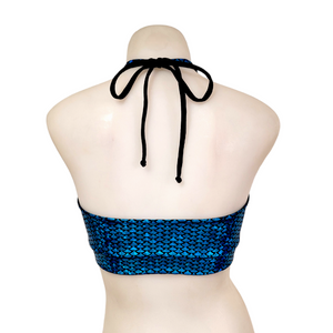 Halter Top in Turquoise Mermaid