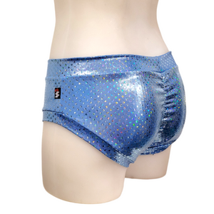 Classic Booty Short in Blue Shimmer Dot