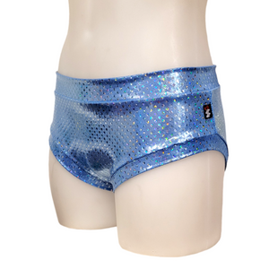 Classic Booty Short in Blue Shimmer Dot