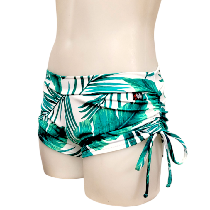 Side Tie/Scrunch Short in Palm