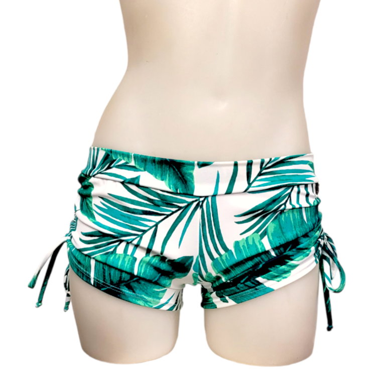 Side Tie/Scrunch Short in Palm