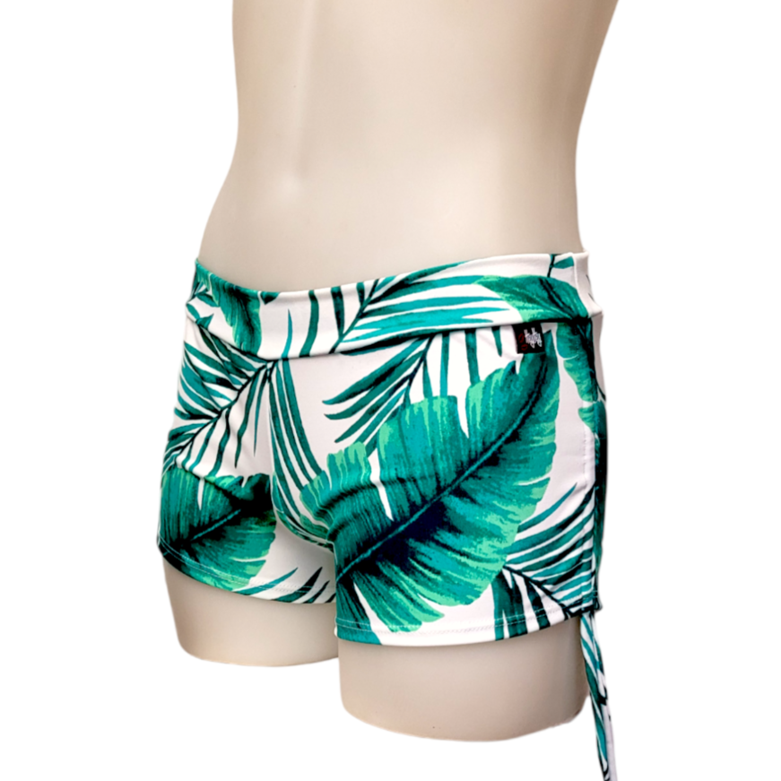 Side Tie/Scrunch Short in Palm