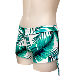 Side Tie/Scrunch Short in Palm