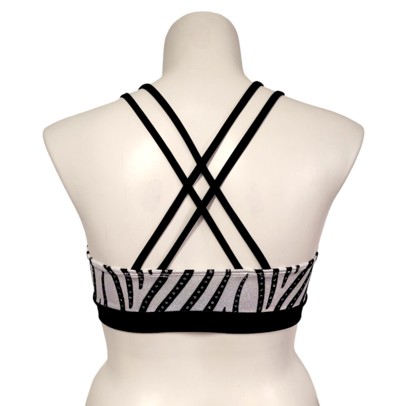 Monique Top in White Velvet Swirl