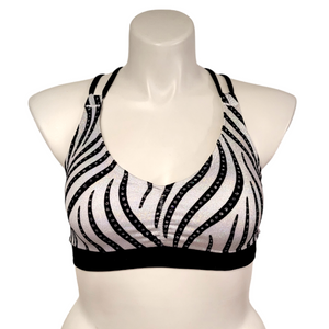 Monique Top in White Velvet Swirl