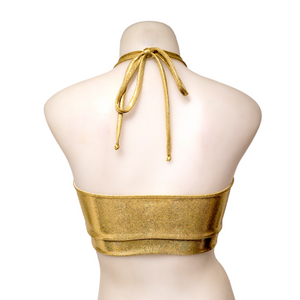 Halter Top in Gold Mystique