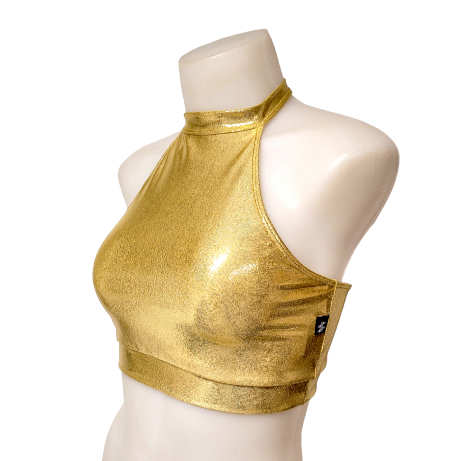 Halter Top in Gold Mystique