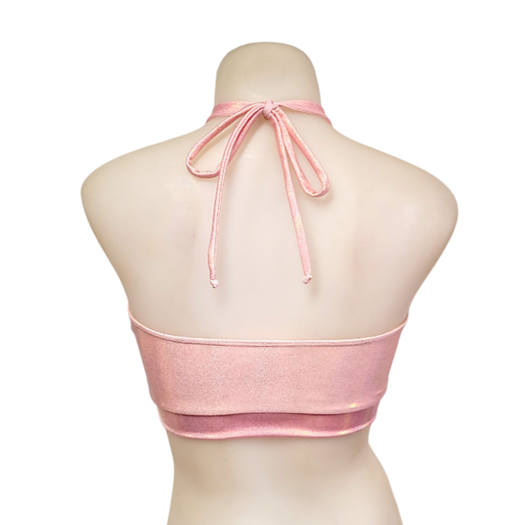 Halter Top in Rose Gold Mystique