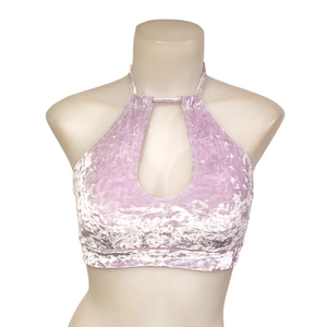 Layla Top in Lilac Crushed Velvet