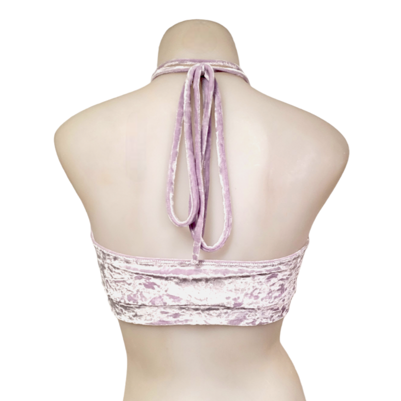 Layla Top in Lilac Crushed Velvet