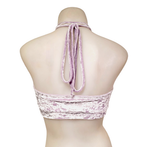 Layla Top in Lilac Crushed Velvet