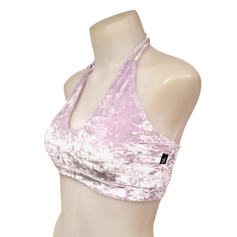Layla Top in Lilac Crushed Velvet
