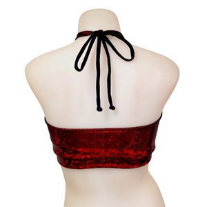 Halter Top in Red Ice
