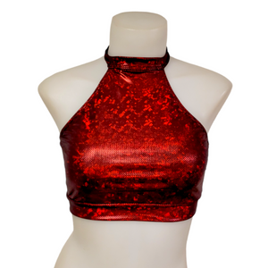Halter Top in Red Ice