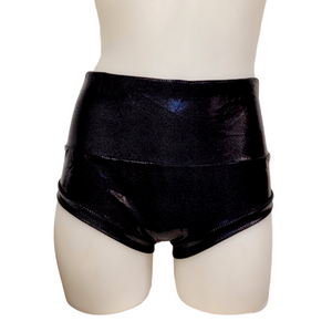 High Waisted Booty Short in Black Dot