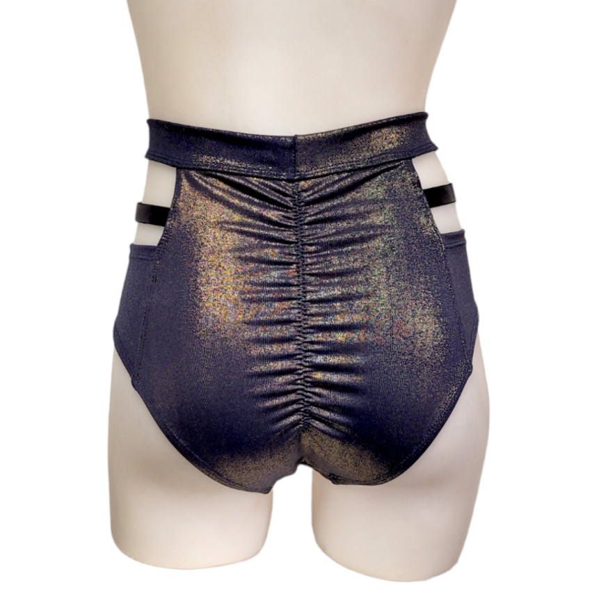 Monroe Short in Blue Gold Shimmer