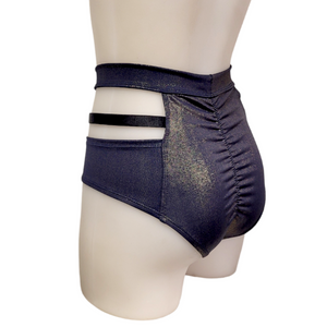 Monroe Short in Blue Gold Shimmer