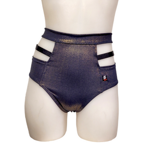 Monroe Short in Blue Gold Shimmer