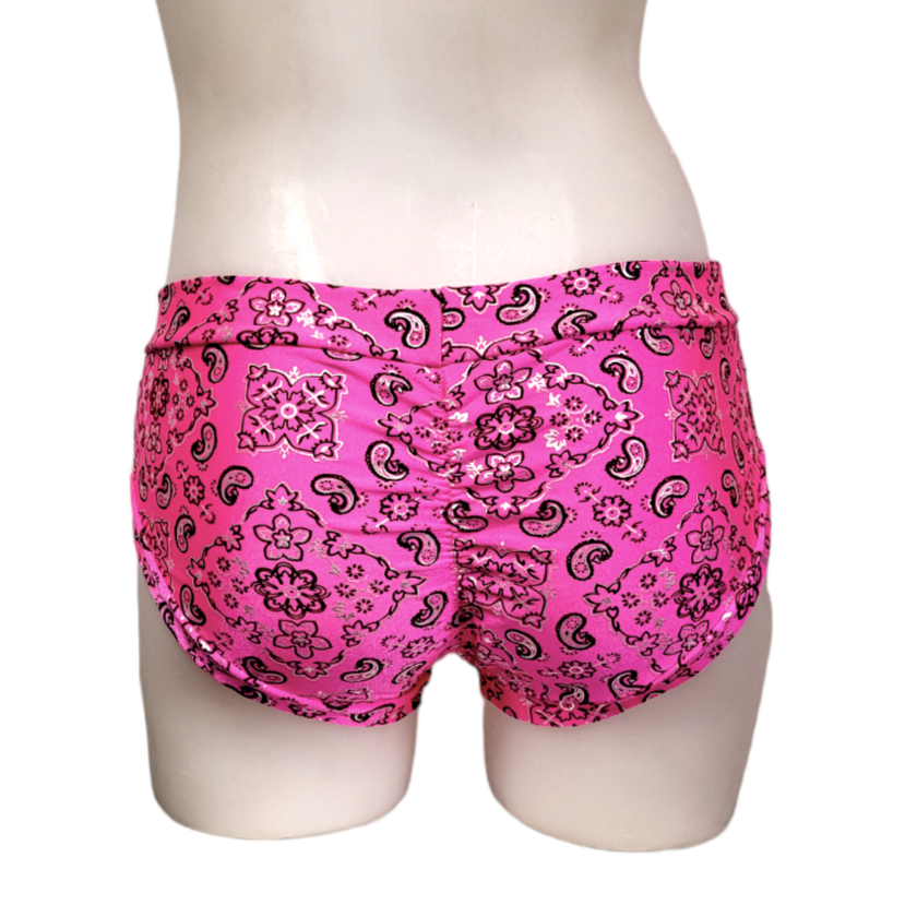 Classic Booty Short in Pink Paisley