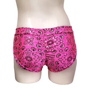 Classic Booty Short in Pink Paisley