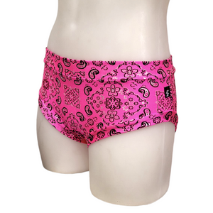 Classic Booty Short in Pink Paisley