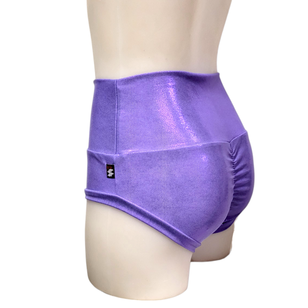 High Waisted Booty Short in Lavender Mystique