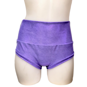 High Waisted Booty Short in Lavender Mystique